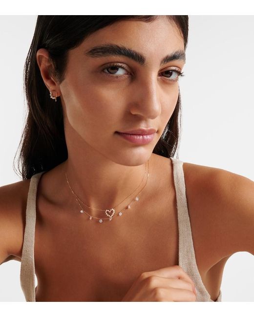 PERSÉE White Danae 18Kt Necklace With Diamonds