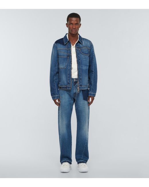 Alexander McQueen Zipped Denim Jacket 