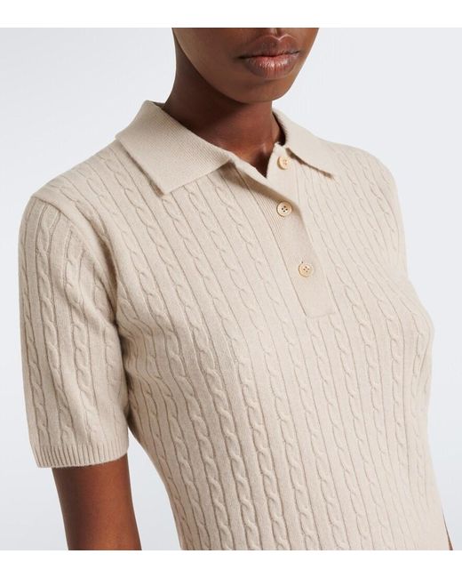Eleventy Natural Cashmere Polo Shirt