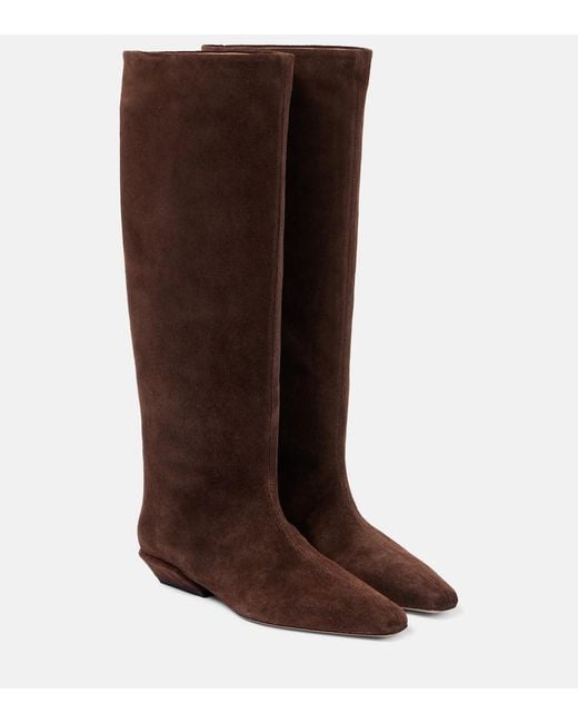 Paris Texas Brown Bettina 25 Suede Knee-High Boots