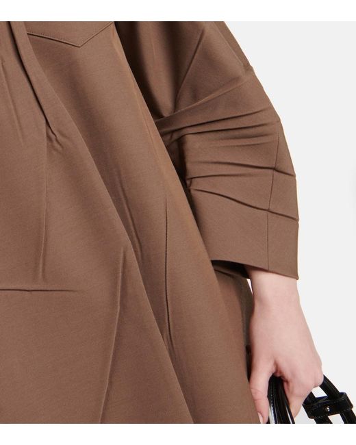 Prada Brown Asymmetric Coat