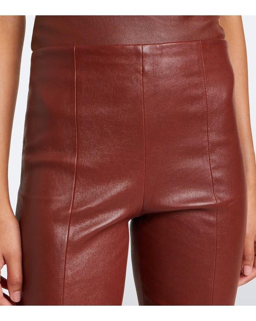 Stouls Gege Leather Flared Pants