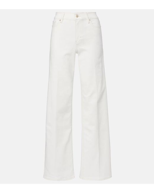 FRAME White Le Slim Palazzo Wide-Leg Jeans