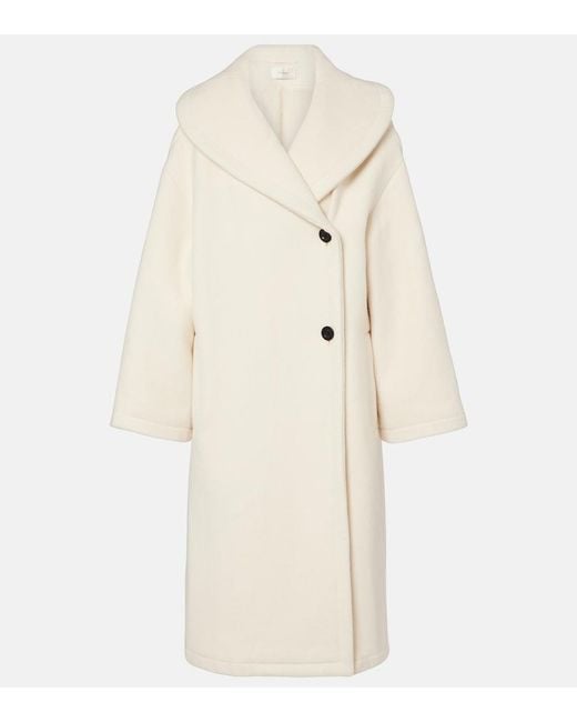 The Row Natural Regino Virgin Wool Coat