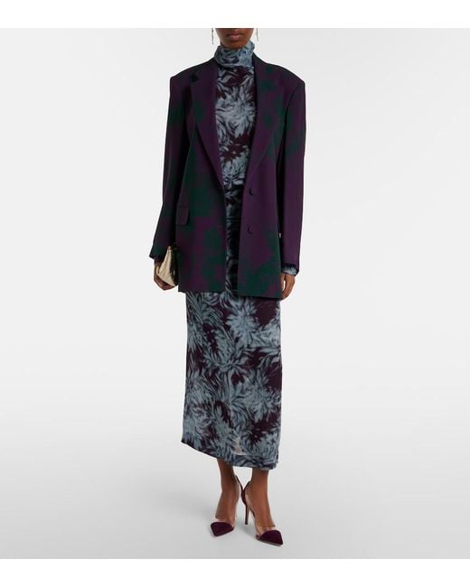 Gianvito Rossi Purple Plexi Suede And Tpu Pumps