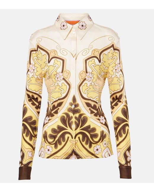 LaDoubleJ Metallic Spells Placee Printed Shirt