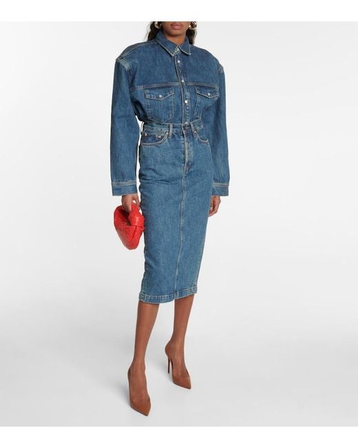 Wardrobe NYC Blue Oversized Denim Jacket