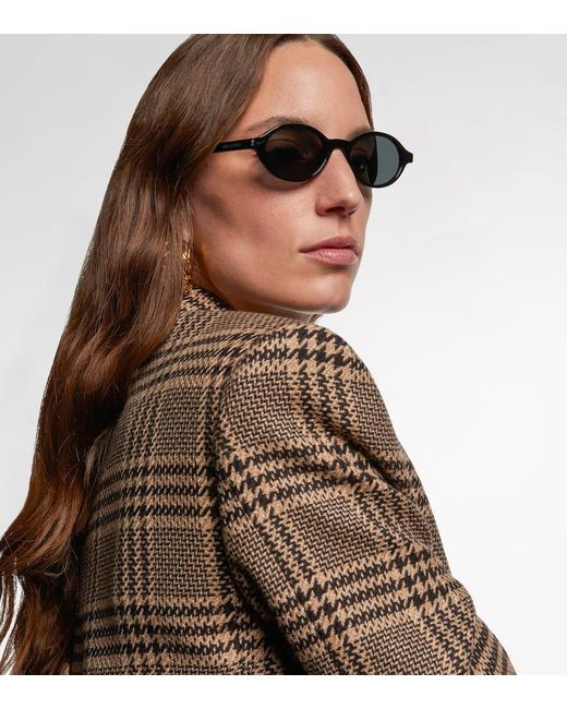Saint Laurent Brown Sl 751 Jeanne Oval Sunglasses