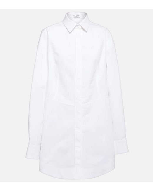 Alaïa White Cotton Poplin Shirt