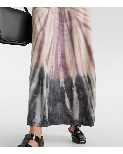Gabriela Hearst Natural Beca Tie-Dye Cashmere And Silk Maxi Dress