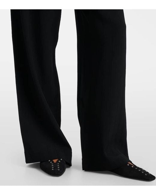 Pantalones Anchos A Rayas Totême  de color Blue