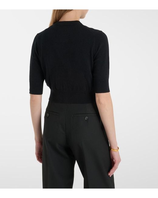 Extreme Cashmere Black N°474 Super Little Cashmere Cardigan
