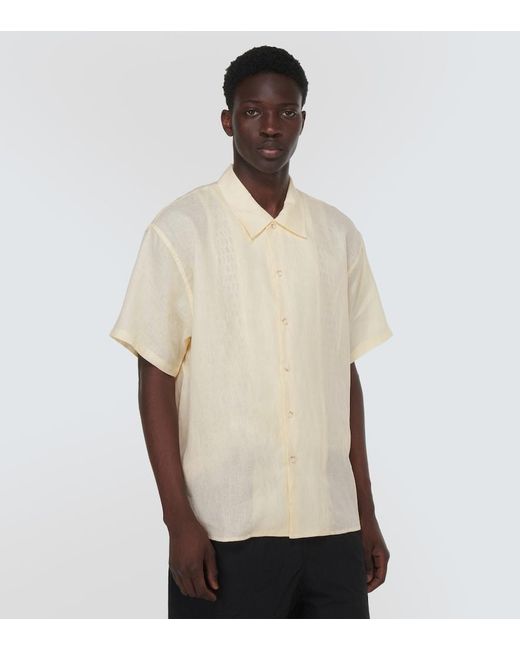 Commas Natural Oversized Linen Shirt for men