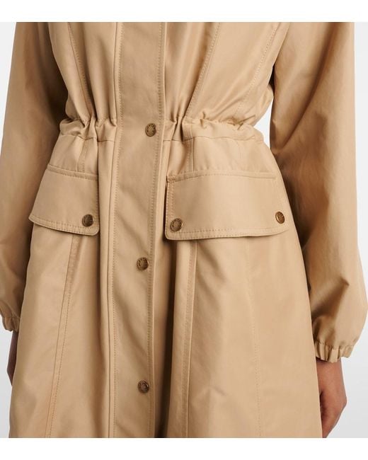 Moncler Natural Rhododendron Technical Cotton-Blend Parka