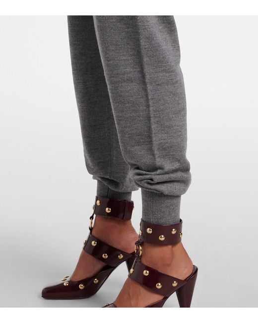Chloé Gray Wool Sweatpants