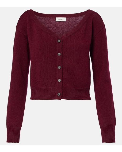 Lisa Yang Red Beata Cashmere Cardigan