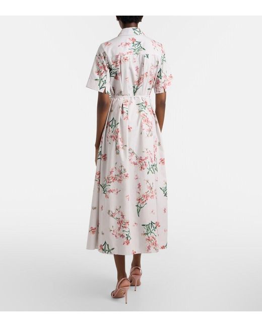 Erdem Multicolor Kleid Aus Baumwolle
