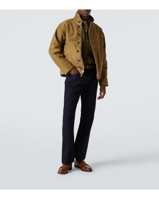 RRL Green Corduroy-Trimmed Cotton Jacket for men