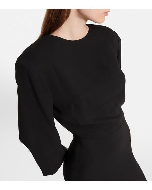 The Row Black Jery Silk Maxi Dress