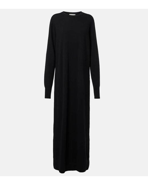 The Row Black Maxikleid Loter Aus Kaschmir