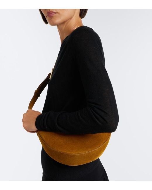 Joseph White Bean Suede Shoulder Bag