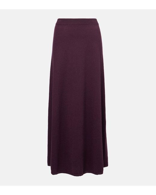 Falda Larga Dolly De Cachemir Lisa Yang de color Purple
