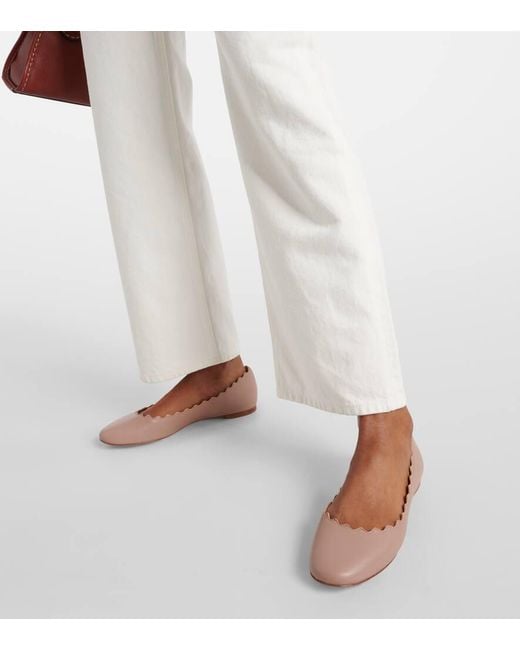 Ballerine Lauren Rosa Taglia 100% Pelle Di Agnello di Chloé in Pink