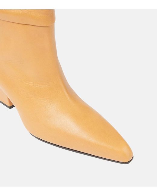 Paris Texas Brown Jane Leather Knee-High Boots