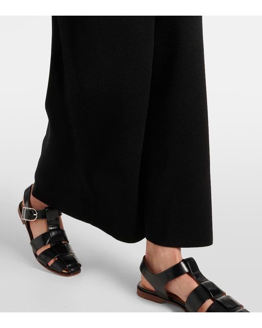 Gabriela Hearst Black Calderon Wool, Silk, And Cashmere Maxi Dress