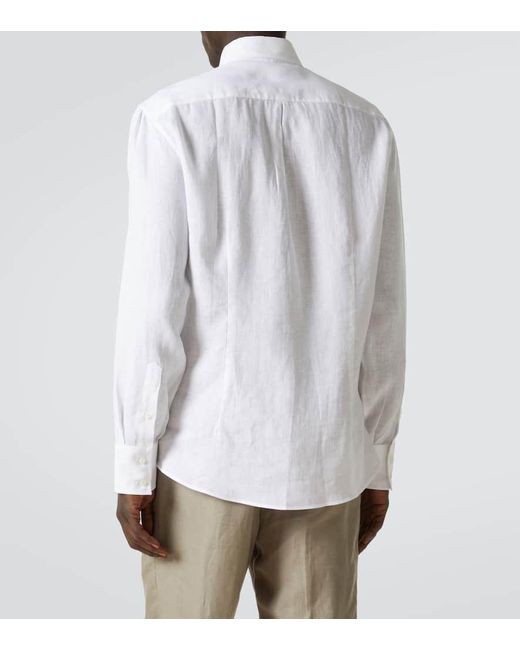 Camicia di Brunello Cucinelli in White da Uomo