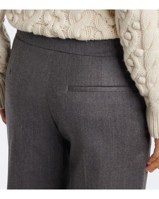 Stella McCartney Gray Wool Straight Pants