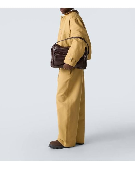 Sac Camero En Cuir Acne pour homme en coloris Black