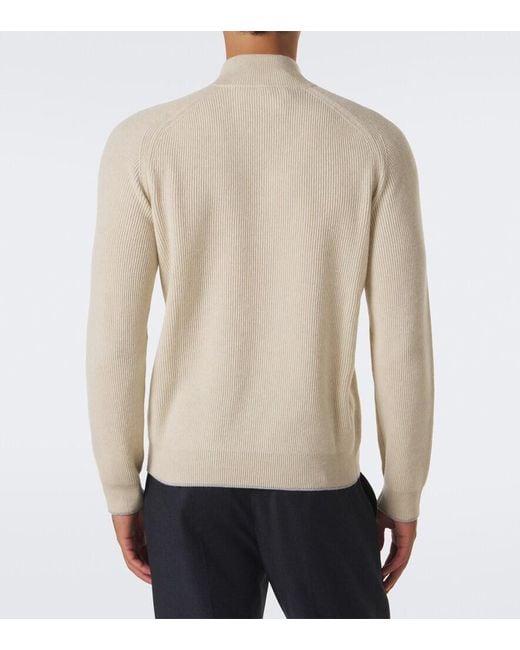 Fedeli Natural Cashmere Turtleneck Sweater for men
