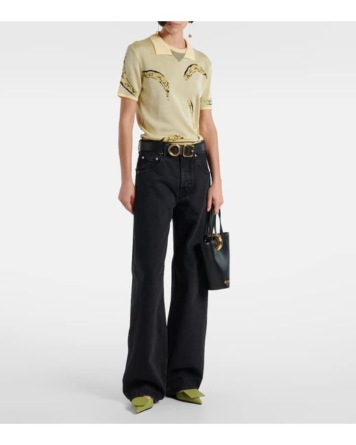 Jean Ample De-Nimes Jacquemus en coloris Black