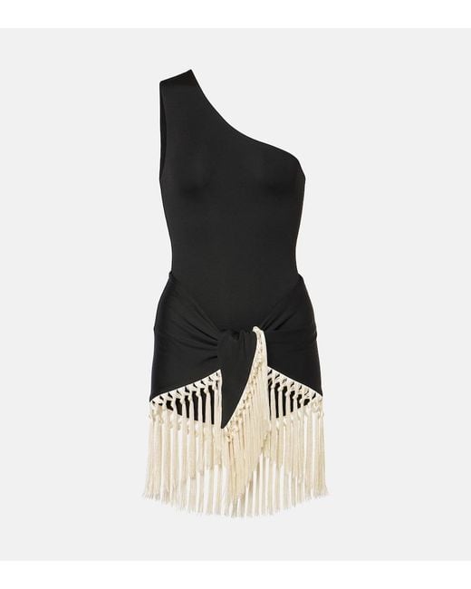 ‎Taller Marmo Black Yacare Swimsuit And Beach Cover-Up Set