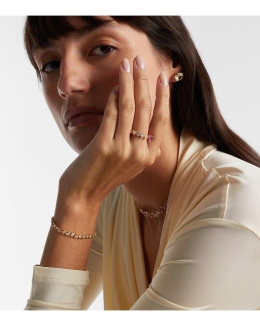 SHAY White 18Kt Ring With Sapphire And Diamonds