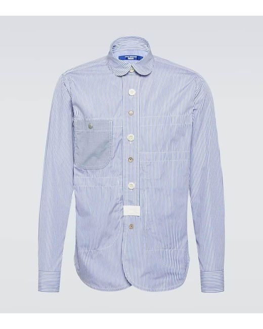 Camicia Oxford in cotone a righe di Junya Watanabe in Blue da Uomo