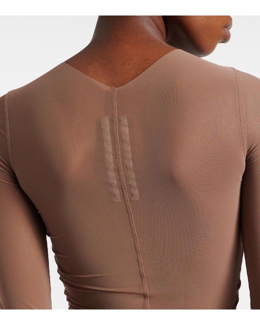 Rick Owens Pink Temple Sheer Tulle Top