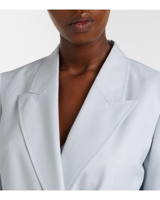 Gabriela Hearst Blue Angela Wool And Silk Blazer