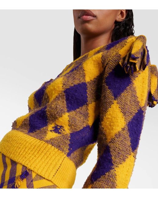 Pullover Argyle di Burberry in Multicolor