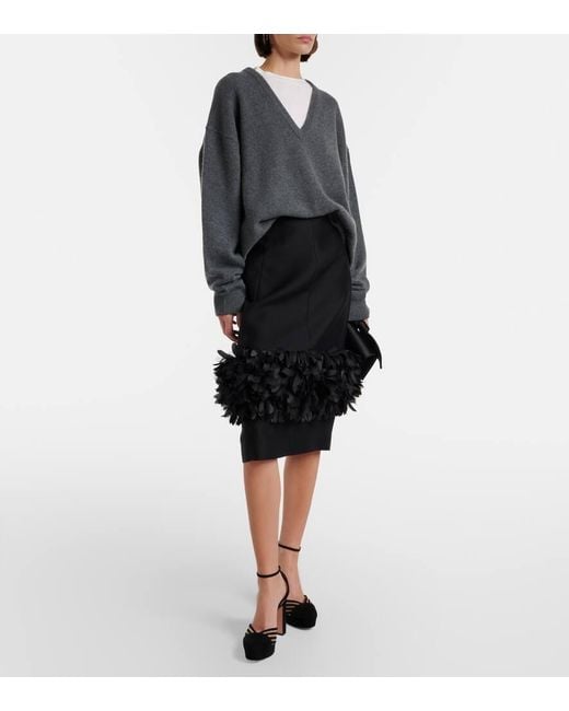 Aquazzura Black Alana Suede And Mesh Platform Pumps