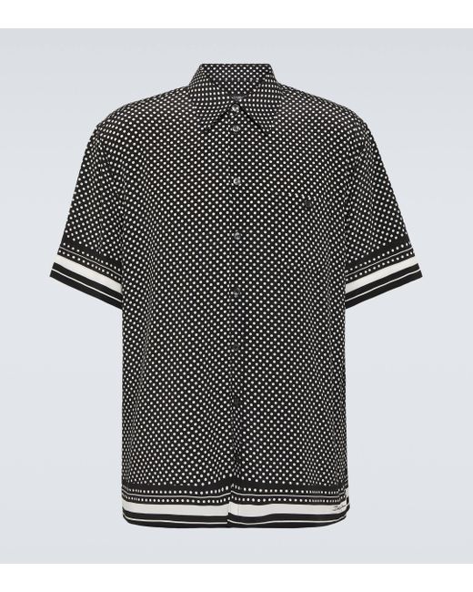 Dolce & Gabbana Black Polka-dot Silk Shirt for men