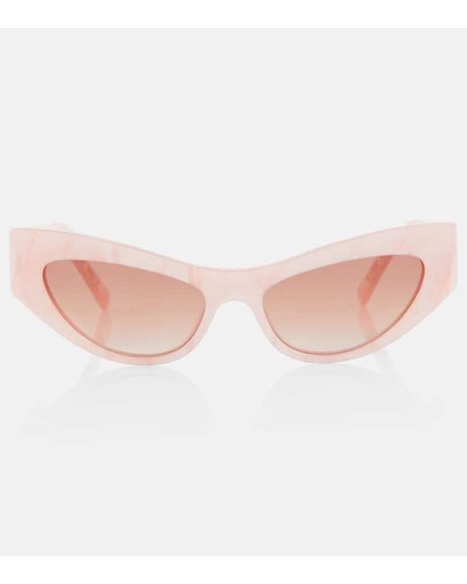 Dolce & Gabbana Pink Cat-Eye-Sonnenbrille DG