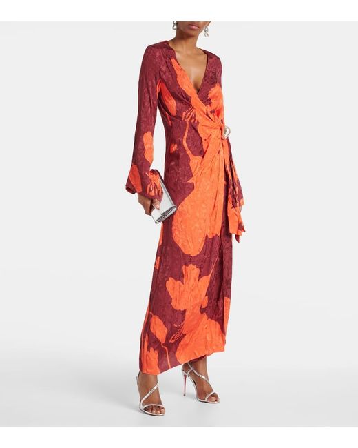Johanna Ortiz Sanctuary For Dream Wrap Dress in Red | Lyst