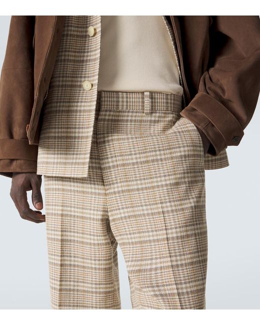Pantaloni Regular di Auralee in Natural da Uomo