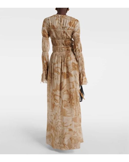 Blumarine Metallic Maxikleid
