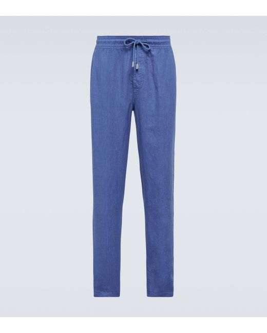 Pantalon ample Pacha en lin Vilebrequin pour homme en coloris Blue