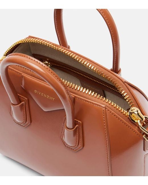 Givenchy Brown Antigona Mini Leather Tote Bag