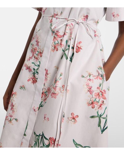 Erdem Multicolor Kleid Aus Baumwolle