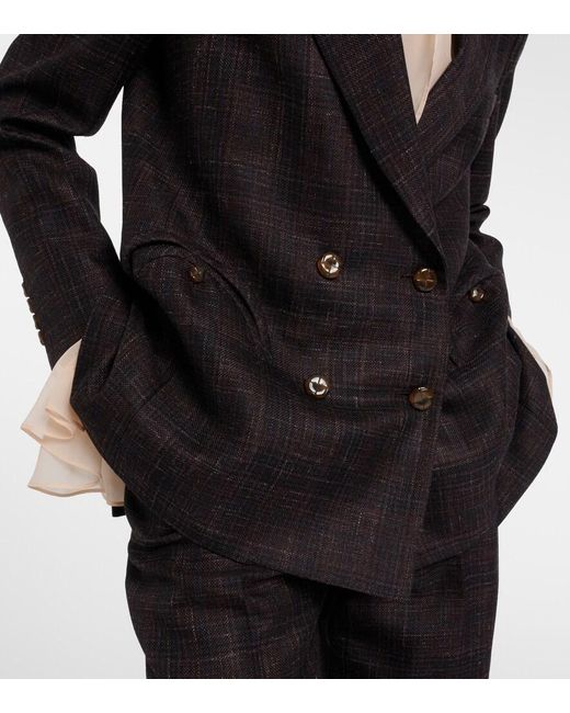 Blazé Milano Black Everynight Wool, Silk, And Linen Blazer